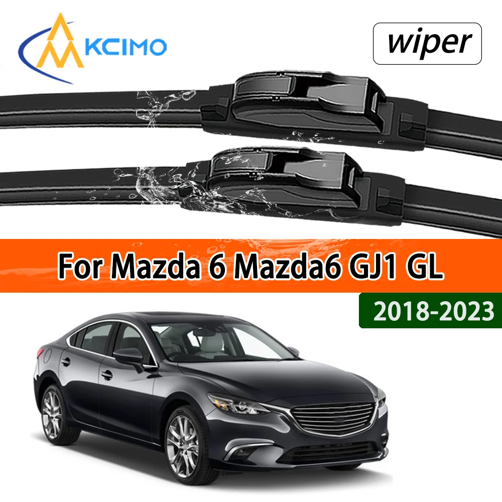 

Бесшумный черный комплект щеток переднего стеклоочистителя для Mazda 6 Mazda6 GJ1 GL 2018-2023 2019, аксессуары для стеклоочистителей лобового стекла