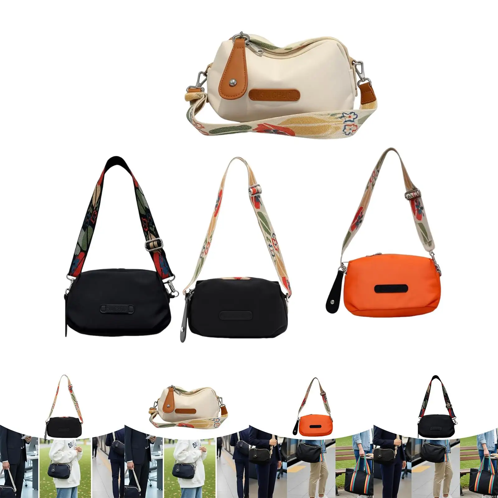 

Crossbody Bag Women Adjustable Shoulder Strap Casual Shoulder Bag for Travel