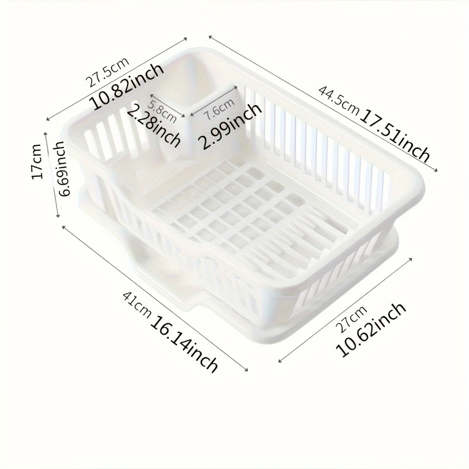 Multifunctional Kitchen Drain Basket - Detachable, Easy-to-Clean Design for Fruits & Vegetables | Dustproof Double-Layer Rack fo