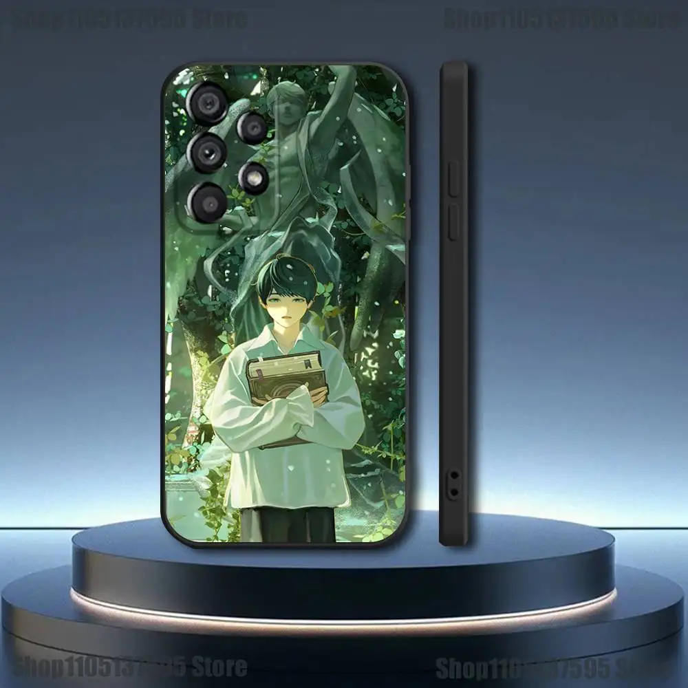 Coque de téléphone avec lecteur omniscient Viewpoint, étui noir souple pour Samsung Galaxy A73,31,32,71,41,53,52,71,22,5G, Note,J7,8,9