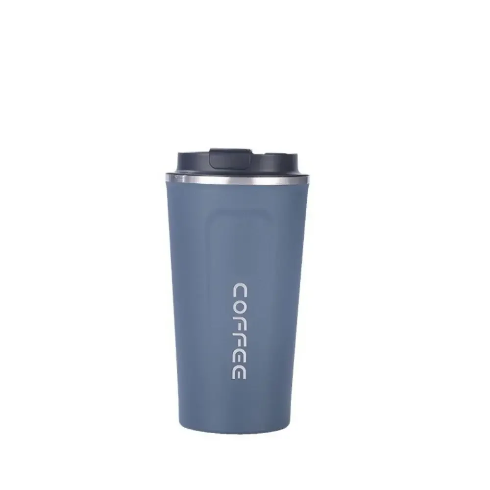 Stainless Steel Double-layer Coffee Insulation Simple With Portable Cup Creative Outdoor Leisure Car Cup 380ml 510ml