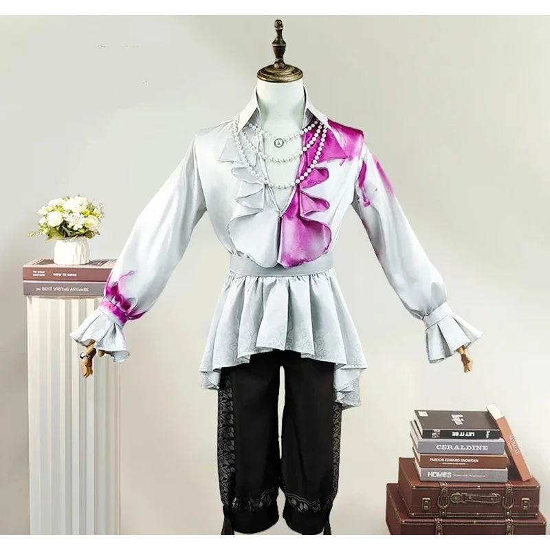 لعبة الهوية الخامس جوزيف ديسولنييهز أزياء تنكرية للمصور معلقة الجلد بدلة موحدة ملابس حفلات الهالوين للرجال البالغين