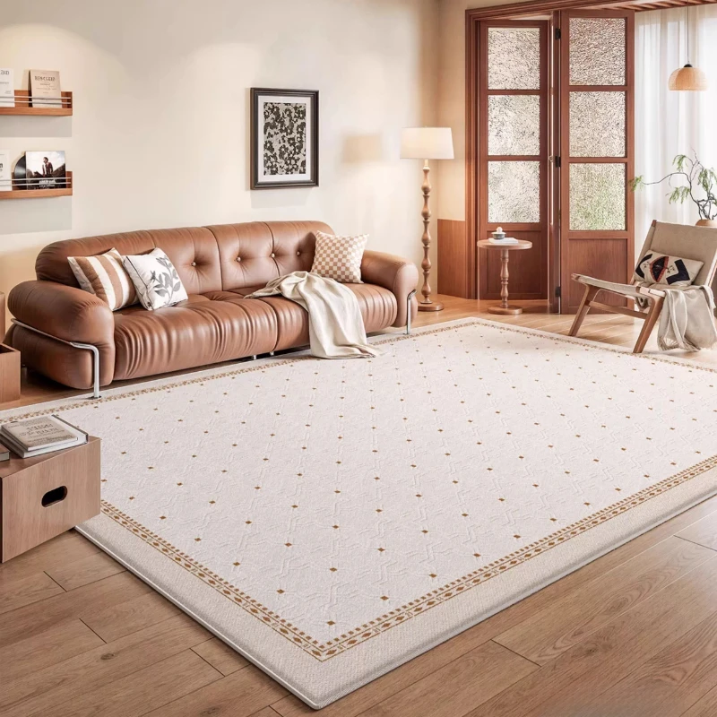 Retro Style Bedroom Decor Washable Carpet Fluffy Soft Study Rug Large Area Carpets for Living Room Thick Plush Lounge Floor Mat