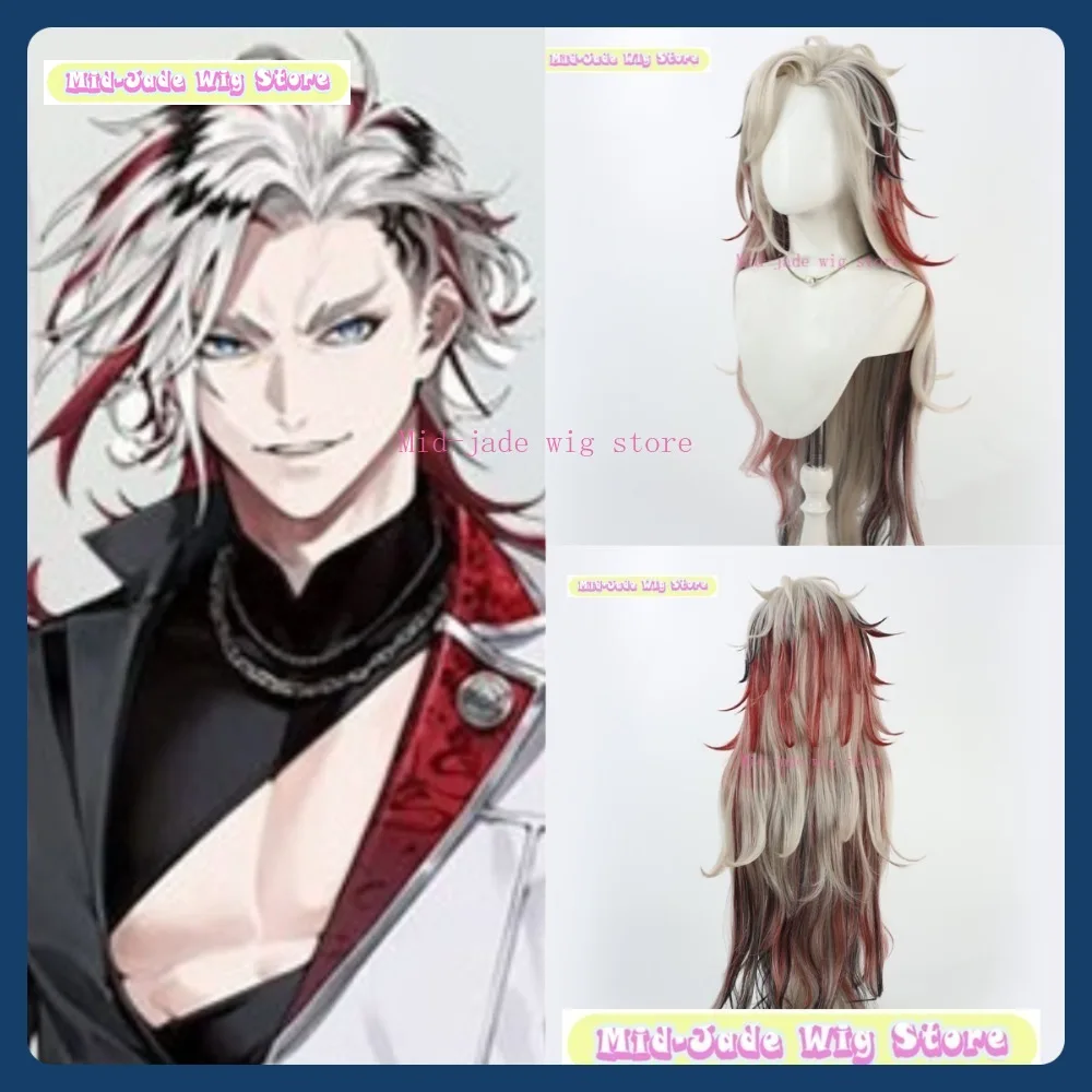 

Mid-jade Wig Store Touken Ranbu Michiyo Ichimonji Cosplay Wig Anime Game Role Playing Synthetic Hair Halloween Party