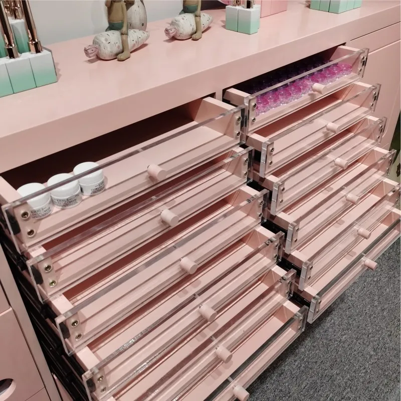Nail salon nail polish gel storage cabinet, nail color panel display cabinet, drawer-style storage cabinet, dedicated multifunct