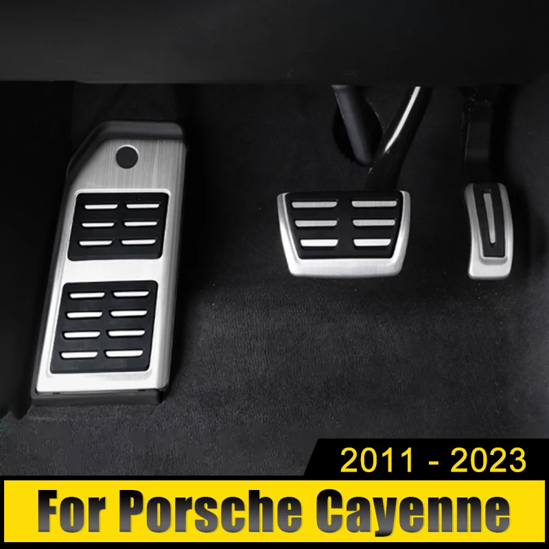 

Car Accelerator Fuel Brake Pedal Foot Rest Pedals Pad Cover For Porsche Cayenne 2018-2021 2022 Cayenne 958 2011-2017 Accessories