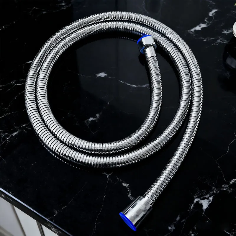 خرطوم دش عالي الضغط مقاوم للانفجار الحمام الفولاذ المقاوم للصدأ 1.5 متر/2 متر دش خرطوم دش اتصال انبوب ماء خرطوم الأنابيب