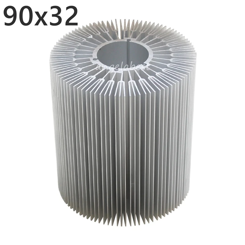 

90x32mm round heatsink dense tooth radiator for led light lamp cooling Aluminum led heat sink sunflower radiator