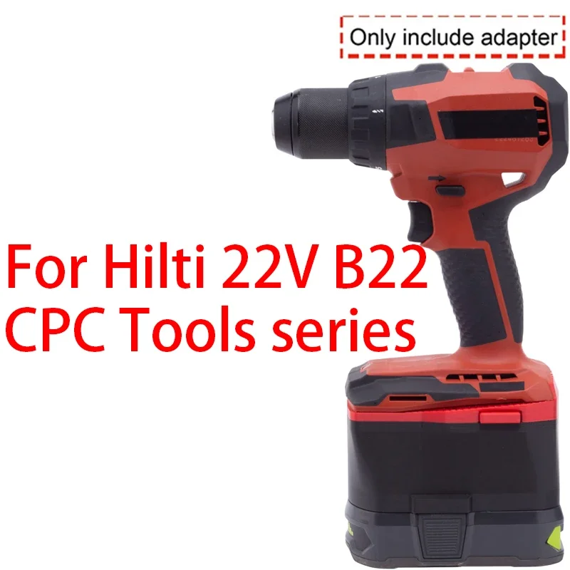 Adaptor untuk Hilti 22V B22 CPC alat Li-ion konversi ke Ryobi 18V Satu + adaptor baterai Li-ion Aksesori alat listrik