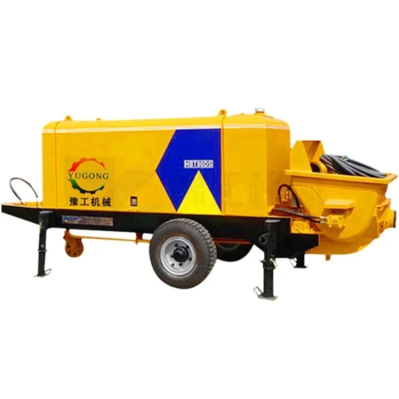 Diesel Engine Mini Small Truck Concrete Pump Machine Concrete Mixer with Pump China Concrete Mixer with Pump Diesel Engine