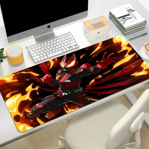 Imagen 2 del producto Alfombrilla de ratón Kamen Rider, alfombrilla de ratón grande de dibujos animados para Gaming, teclado de ordenador, alfombrilla de escritorio para PC