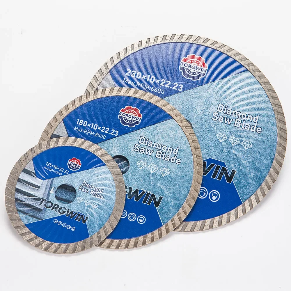 

UV-Diamond Turbo Saw Blade 1PCS 5/7/9 Inch Cutting Disc for Porcelain Ceramic Tile Granite Dia 125/180/230mm Bore 22.23mm(7/8")