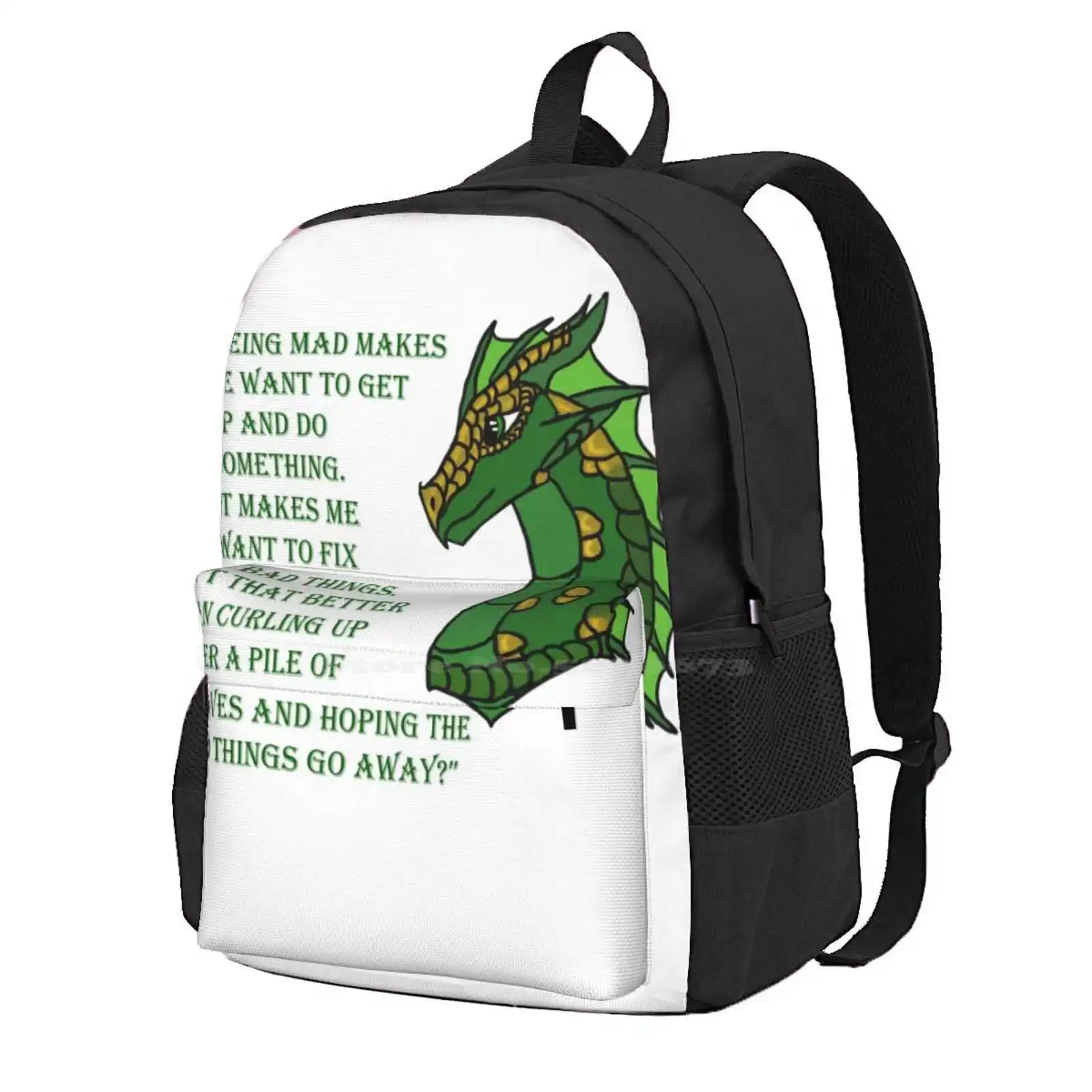 Sundew Quote [Outdated!! See Description!!] Hot Sale Schoolbag Backpack Fashion Bags Sundew Leafwing Dragon Wings Of Fire The