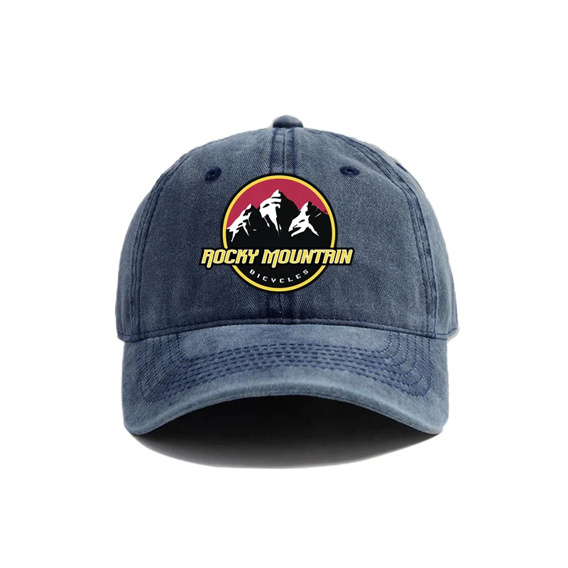 Rocky Mountain Baseball Caps Distressed Hats Cap Men Retro Outdoor Summer Adjustable Rocky Mountain Bike Hat