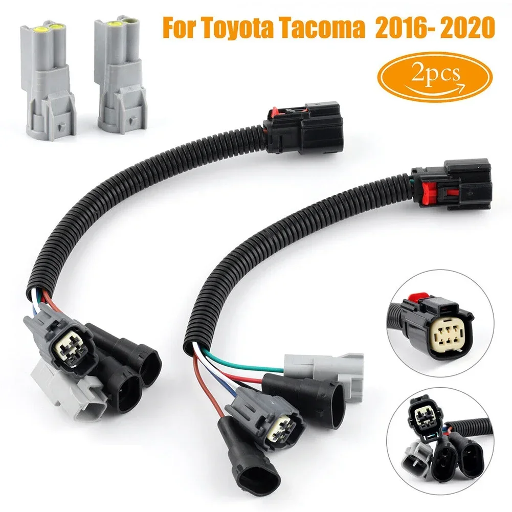 

Connector Set Adapter Accessories Headlight Conversion LED Replacement For Toyota For Tacoma 2016-20 Practical