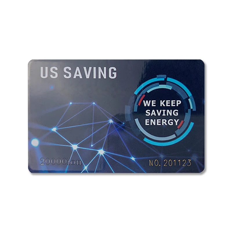 Custom.CAMAZ Energy Saving Card 20000 cc Negative Ions Bio Energy Radiation Card