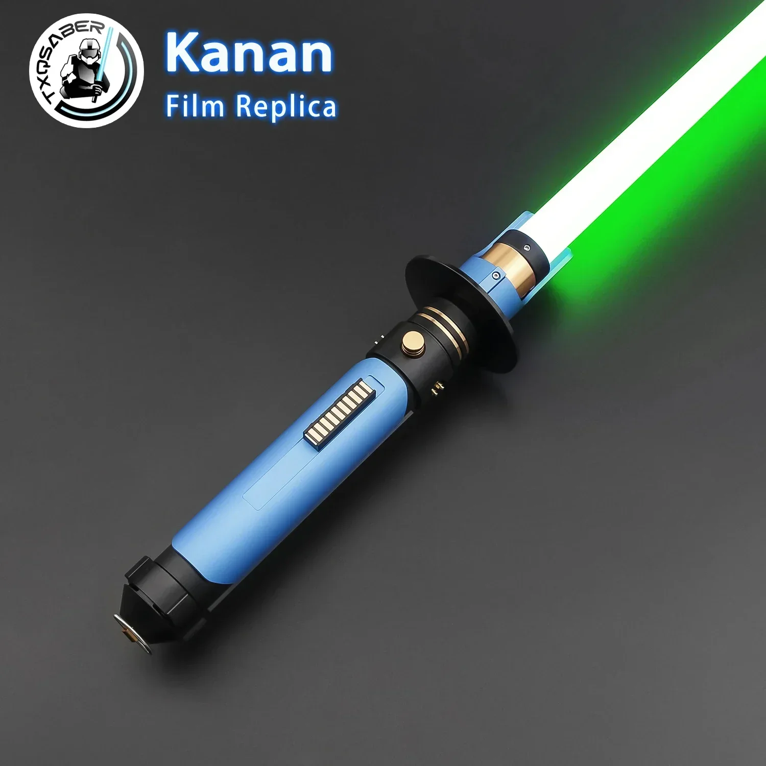 TXQSABER-sable de luz Kanan Jarrus de alta calidad, espada de duelo pesado de píxeles RGB, Cosplay FOC jedi, mango de Metal de oscilación suave, 12 colores