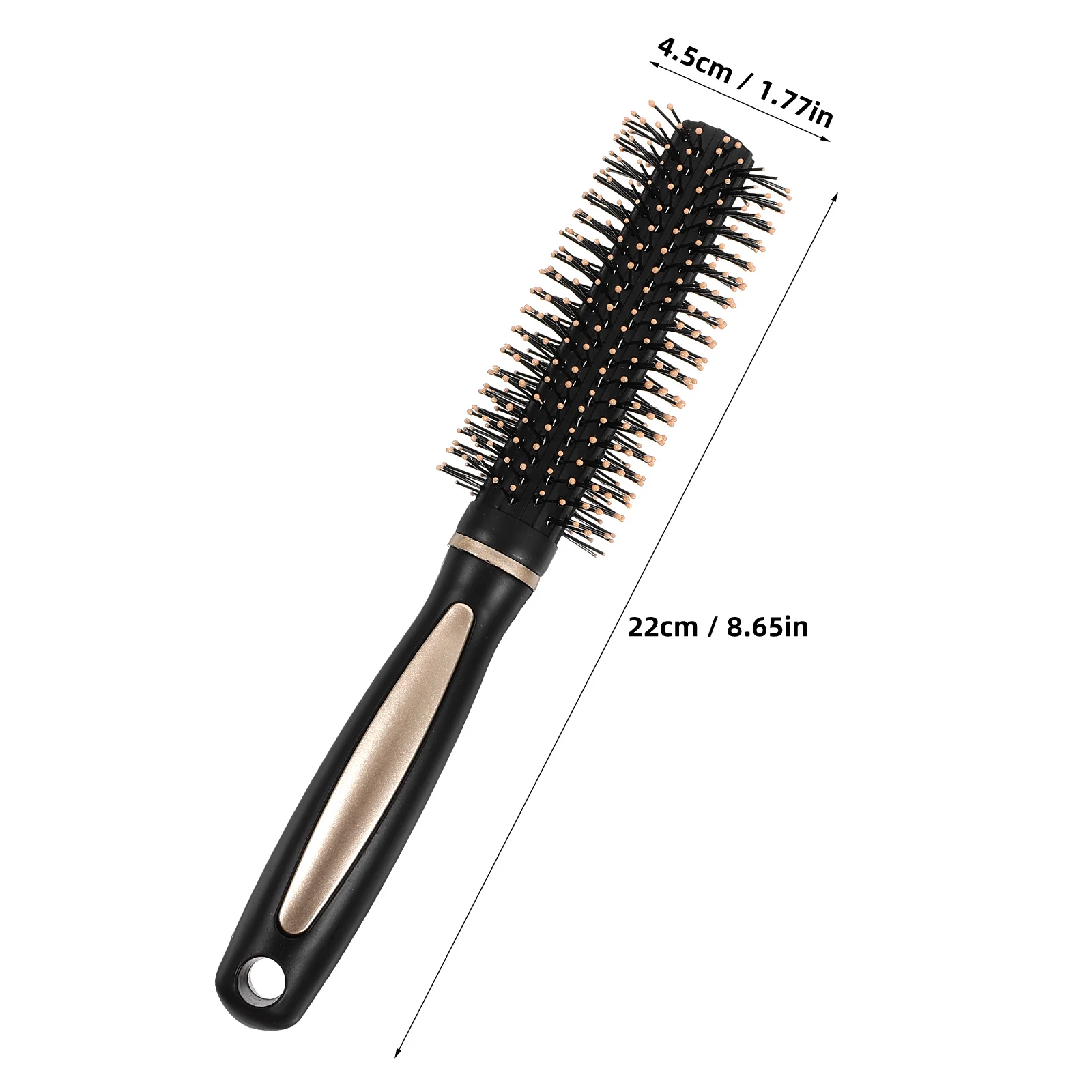 Anti-static Massage Comb Roller Small Round Hair Brush for Short Blow Drying Men