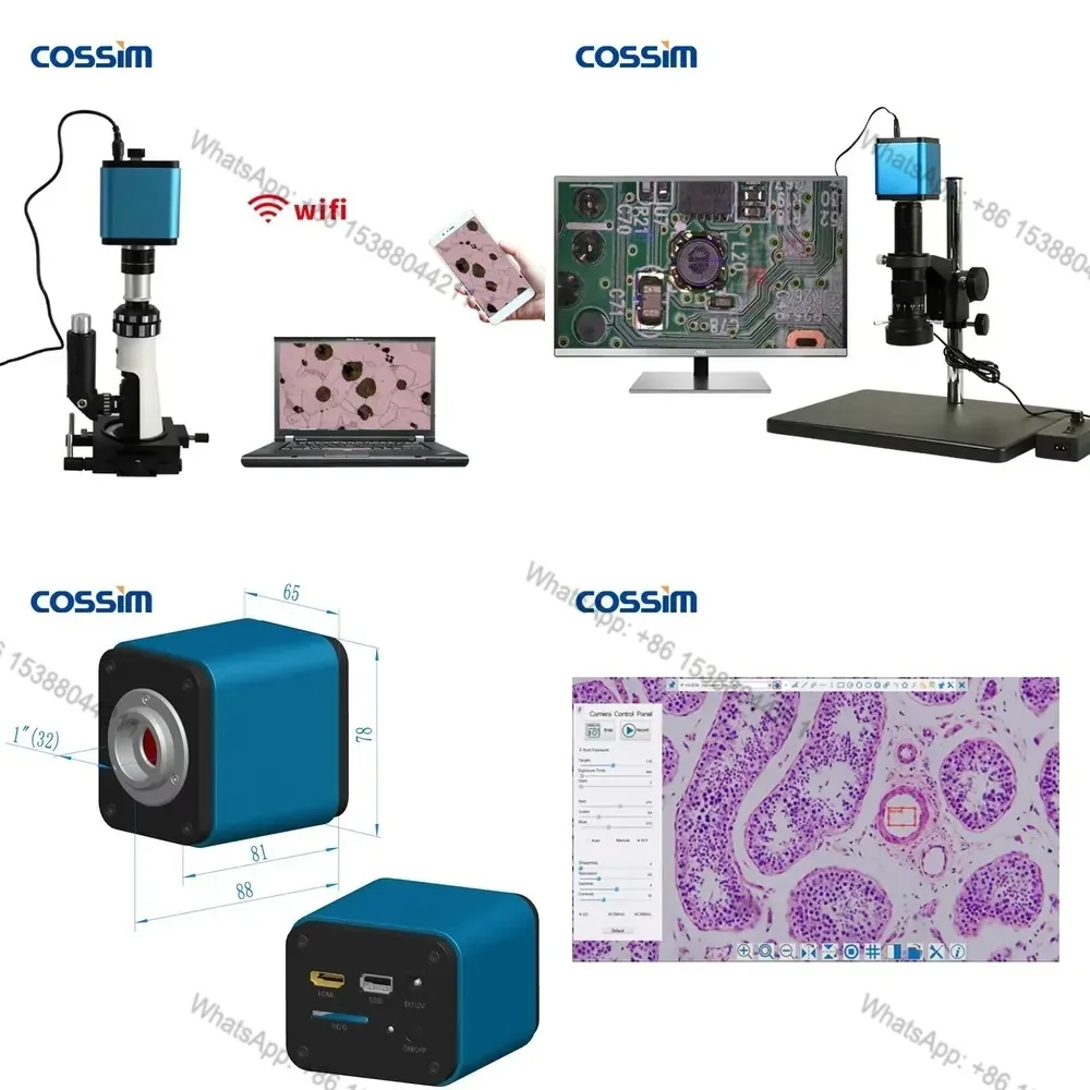 Hot Sale XFCAM1080PHB/PHD 1080P Auto Focus C-mount WIFI HDMI-compatible Microscope CMOS with Measurement