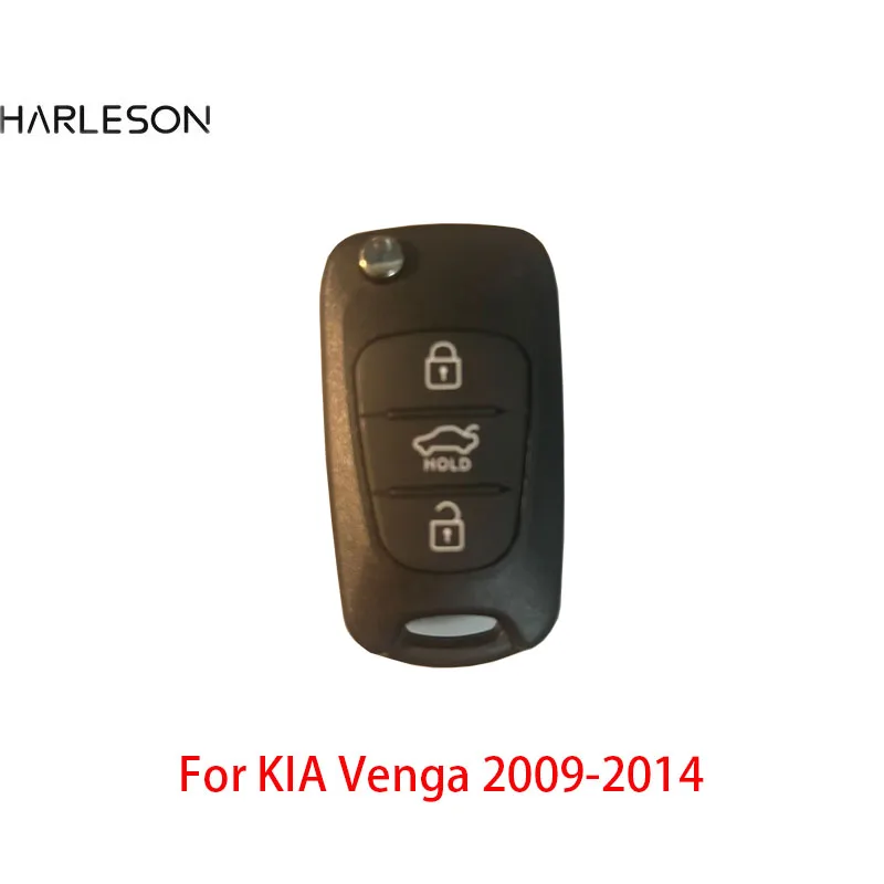 Replacement 3 Buttons For Kia Venga remote key 2009-2014 95430-1P000 Car Fob Cover Housing Remote Key Shell Case Flip Folding