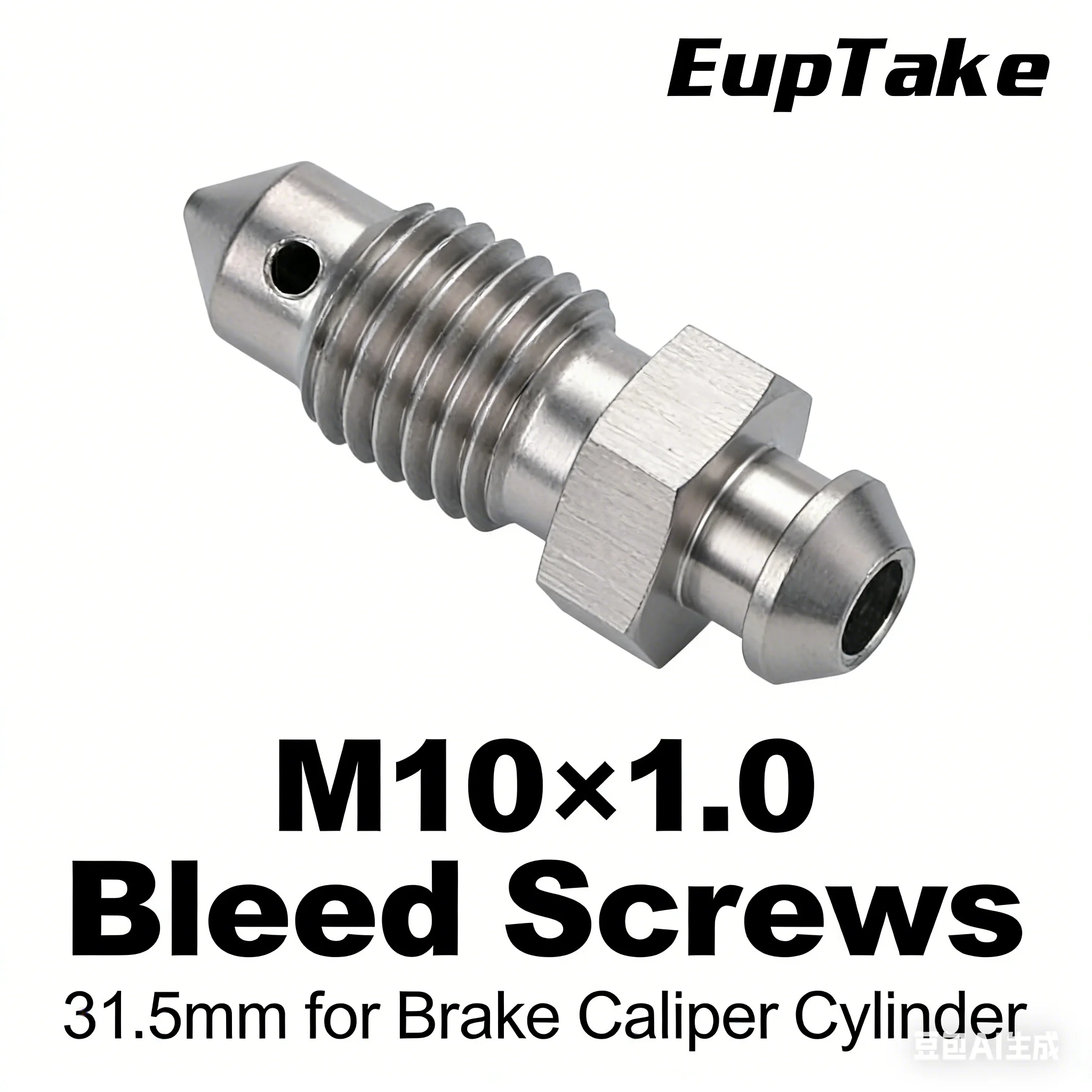 Śruba odpowietrzająca hamulce M10x1.0, 31.5mm, uniwersalna śruba z kulką do odpowietrzania hamulców…