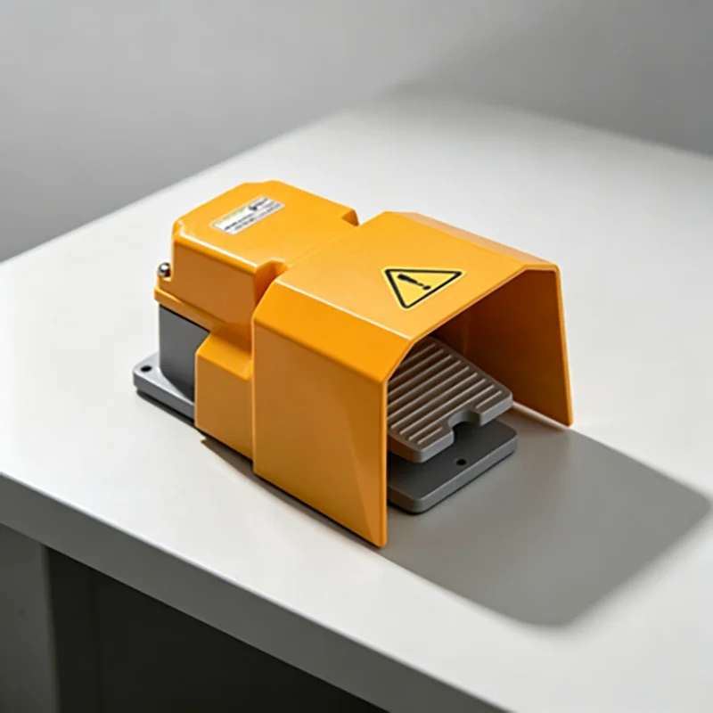 SHUYI F-502/F-502B Aluminium Single Foot Pedal Electric Power Switch Durable Foot Control for Industrial Use