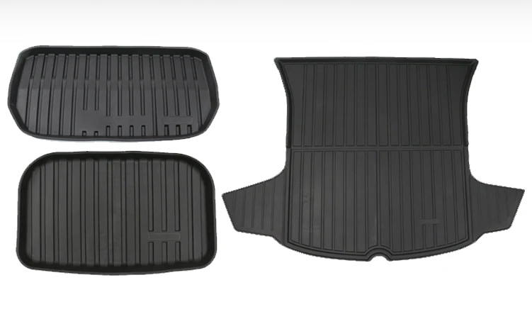 For Model3Y, front and rear trunk pads, tail box mats, backrest cushions, waterproof TPE protective interior modifications