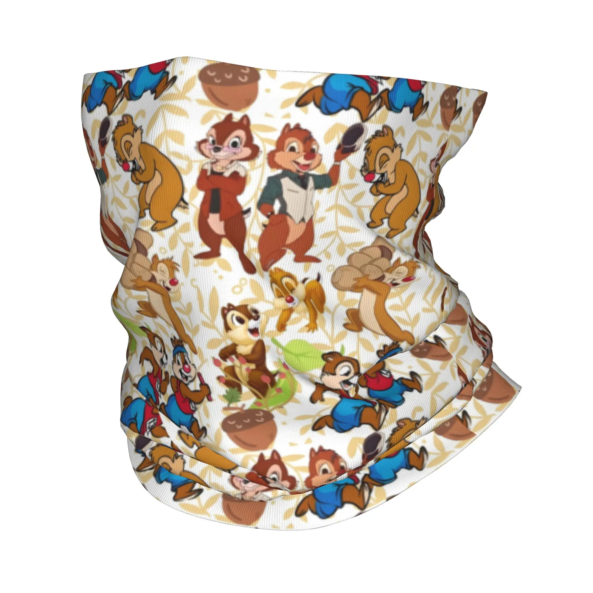 

Custom Movie C-Chip And D-Dale Winter Headband Neck Warmer Men Women Hiking Cycling Tube Scarf Chipmunks Face Bandana Gaiter
