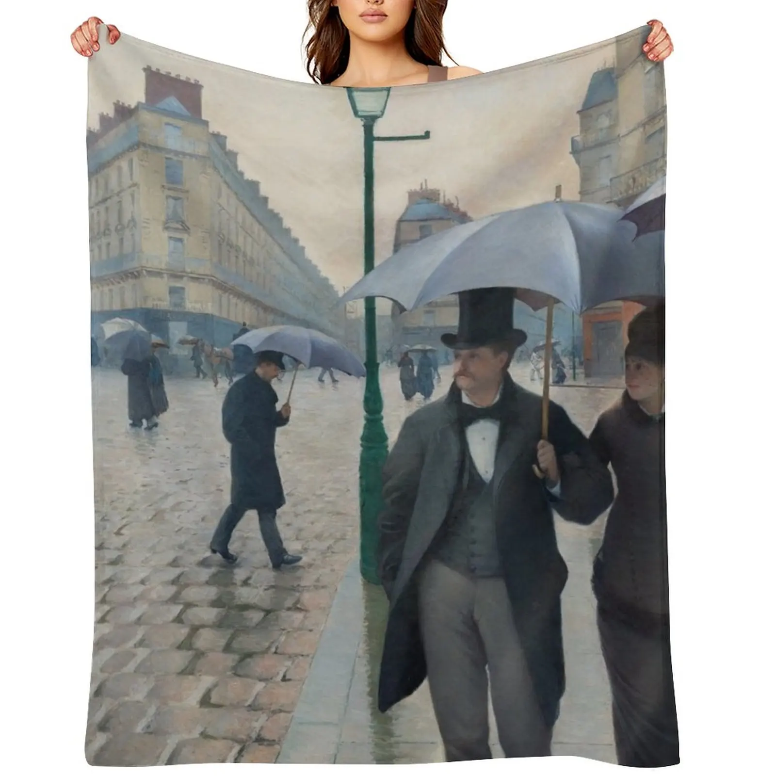

Gustave Caillebotte. Paris Street; Rainy Day, 1877. Throw Blanket anime sofa bed Personalized Gift Blankets