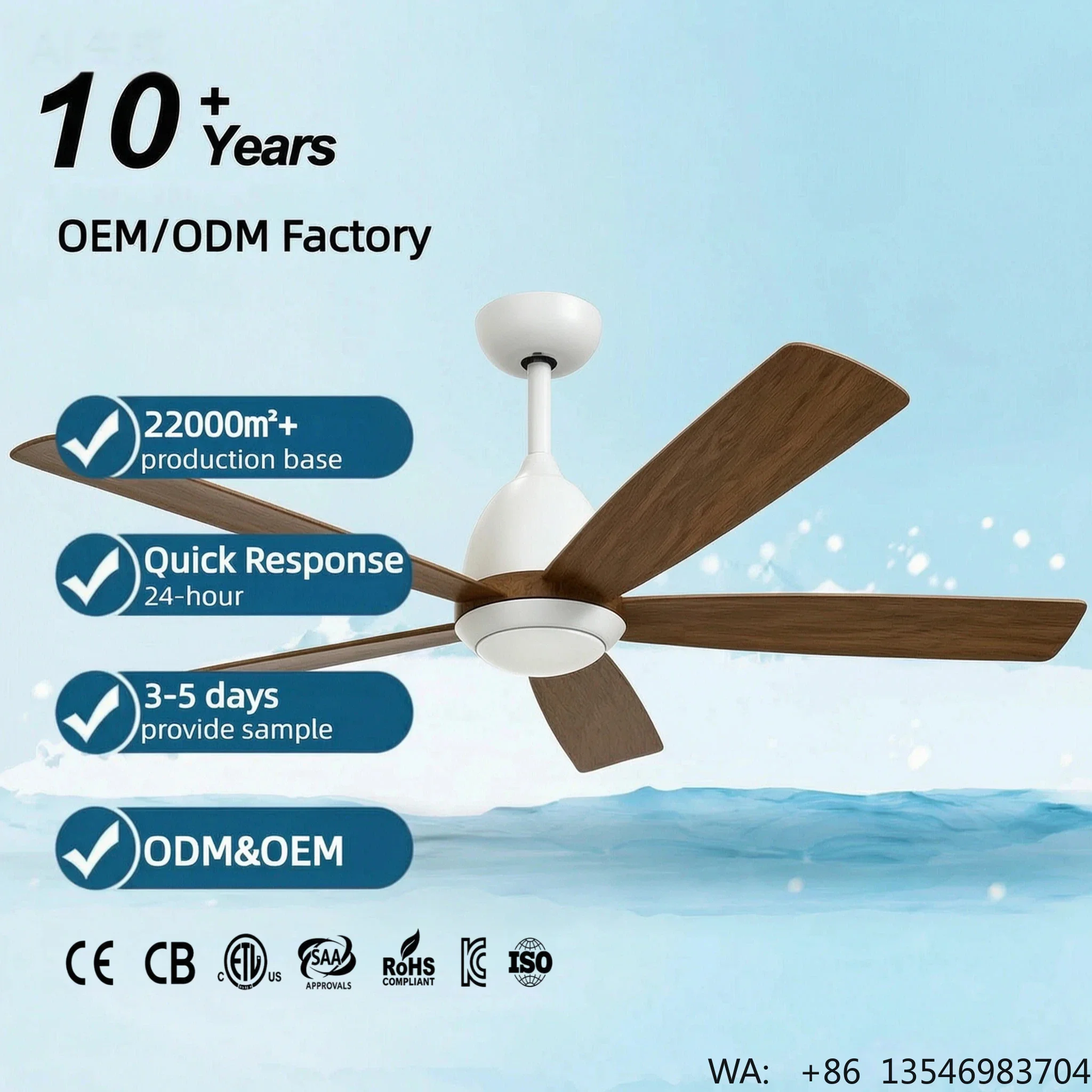 Ceiling Fan Dc Motor 52 Inch - 52인치 3엽 상업용 천장 선풍기 모던