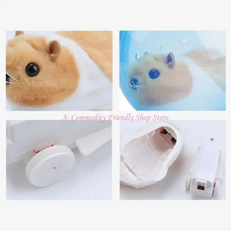 

85AE Hamster Ball For Cats Electronic Pet Toy Scrolled Walk Hamster Electric Toy