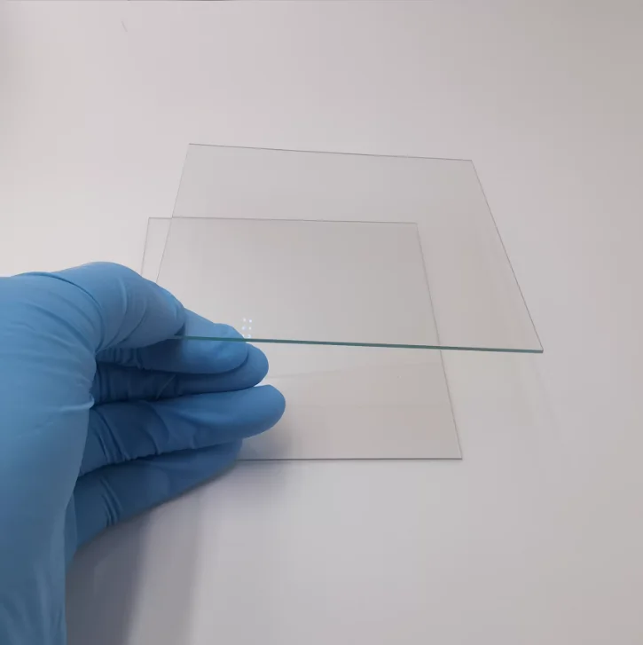 100Pcs 25x25x0.7mm ITO Conductive Glass Substrates Low Resistance 3-5 5-10 10-20 Ohm Ultra-Thin Coated Transparent Glass for lab