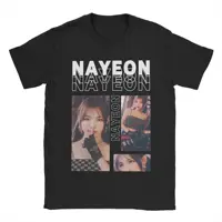 Ropa de calle Im Nayeon Kpop Twices, camisetas de manga corta con cuello redondo para hombre, ropa de verano de algodón