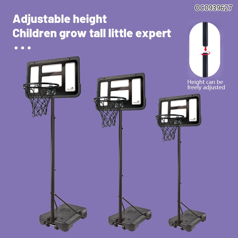 屋内外兼用スポーツ調整可能子供用折りたたみ式バスケットボールフープスタンドキットおもちゃ