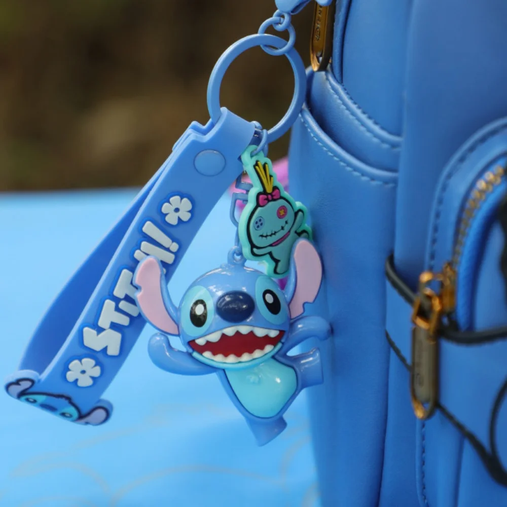 Llaveros Originales de Lilo & Stitch, Figuras de Personajes de Anime de Disney, Colgantes de Stitch, Llaveros para Mujer, Decoración para Bolsos de Coche, Regalos