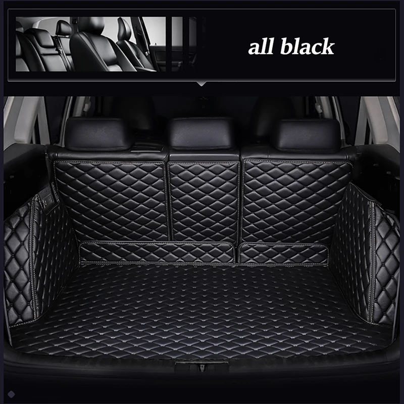 Full Coverage Custom Car Trunk Mats for Ford Edge 2015-2022 2009-2014 S-MAX 2007-2016 Interior Details Car Accessories