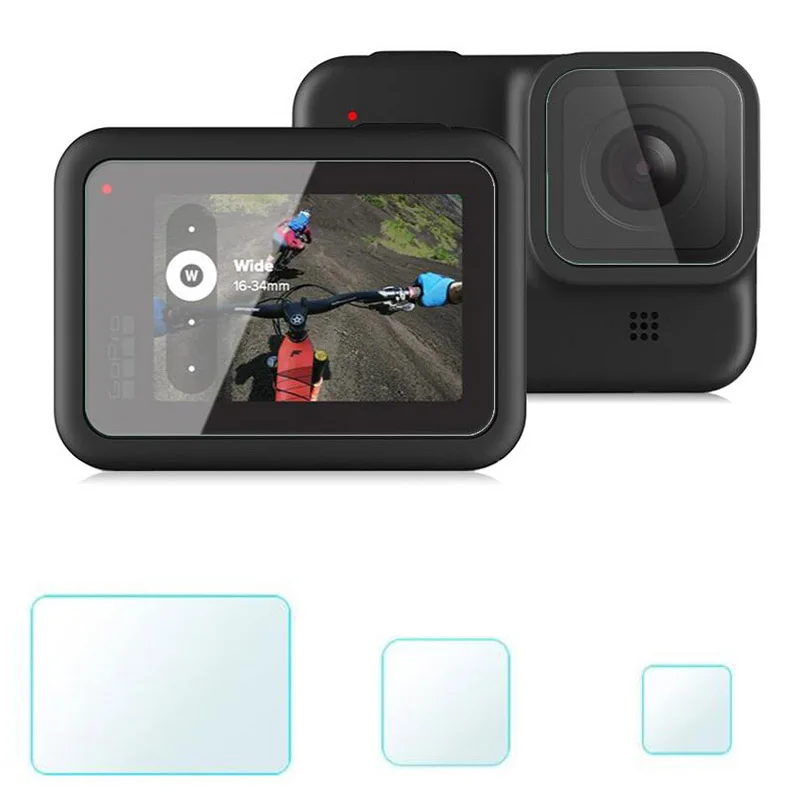 Tempered Glass Lens Display LCD Screen Protective Film Protector Cover Case For GoPro Hero 8 Black Go pro Hero8 Action Camera