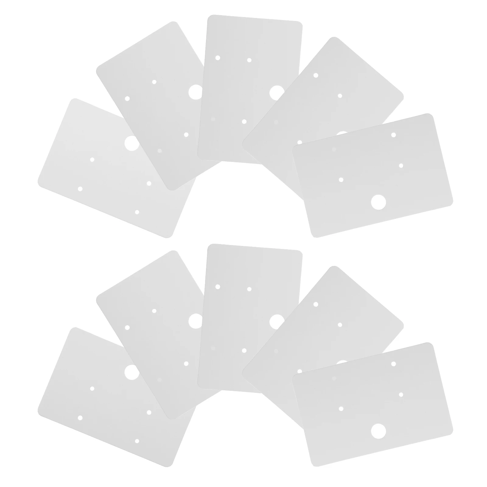 

100 Pcs Jewelry Packaging Cardboard White Earring Cards Blank for Selling Paper