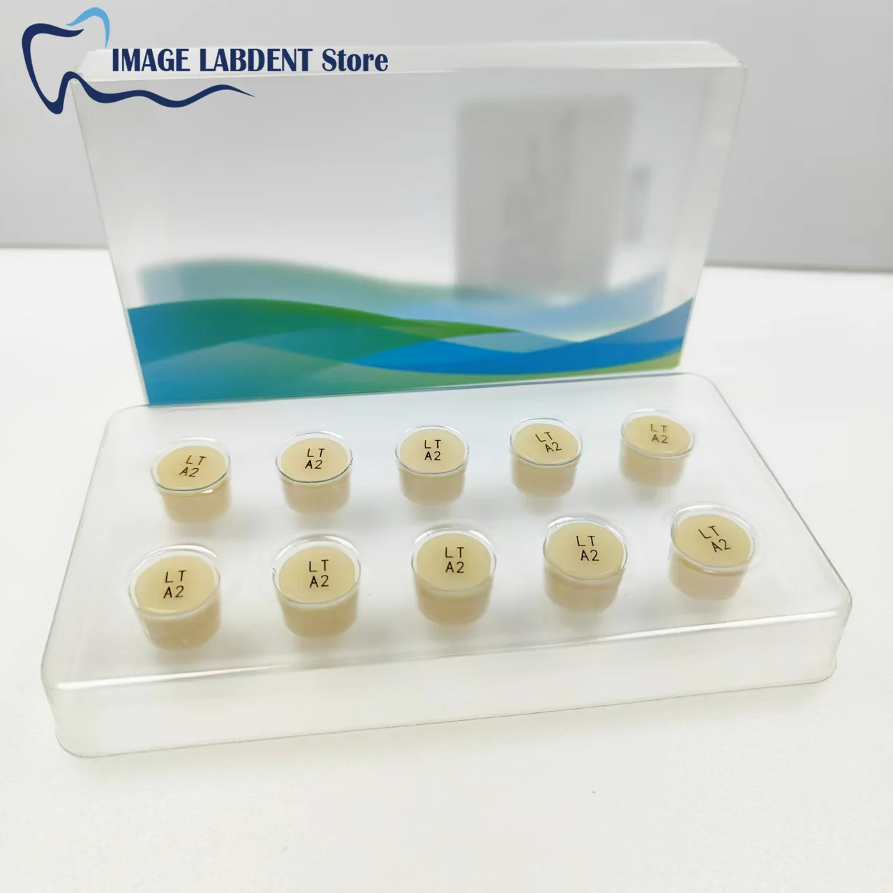 10Pcs/Box Emax Press Ingots Glass Ceramics Dental Lab Material HT LT Dentistry Lithium Disilicate Glass Ceramic Blocks