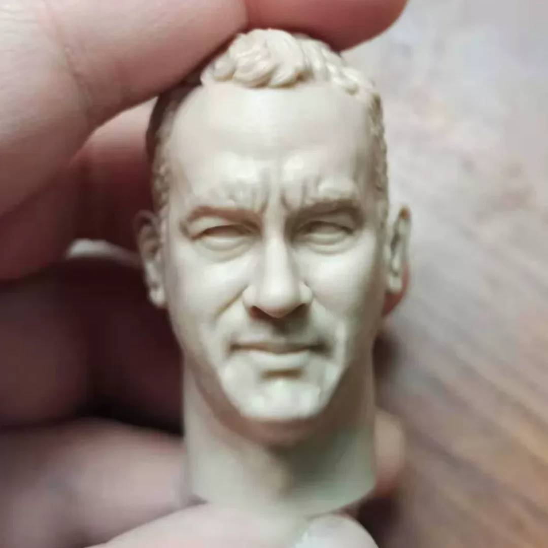 Tom Hanks Unpainted Head Sculpt  1 /6 Scale Unpainted Actor  1/6 Scale  Anime  Soldier Model For 12Inch Action FigureToys