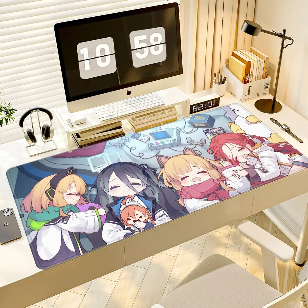 XXL HYBXAXC Game Blue Archive Mauspad, Mausmatte, Schreibtischunterlage mit Pad, Gaming-Zubehör, Prime Gaming XXL 1000 x 500 mm, Tastaturpad