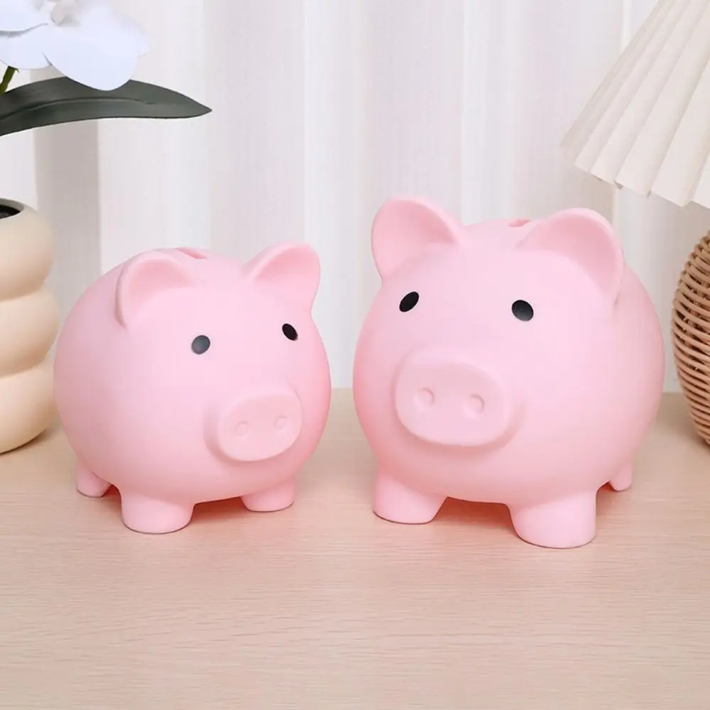 Tirelire cochon de dessin animé, boîte d'économie d'argent de grande capacité, Style macaron, cochon créatif, ornements de bureau