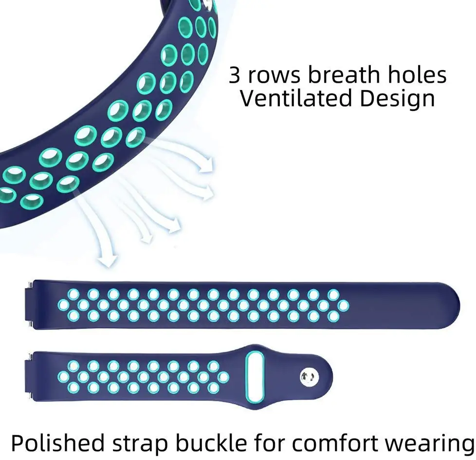 مزدوج اللون سيليكون حزام (Watch) ساعة ل Fitbit إلهام HR الرياضة حزام الذكية سوار اكسسوارات ل Fitbit إلهام