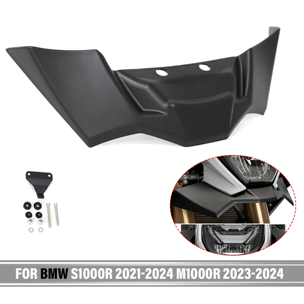 For BMW S1000R 2021 2022 2023 2024 M1000R 2023-2024 Wing Fairing Motorcycle Downforce Naked Front Aerodynamic Spoiler Winglet