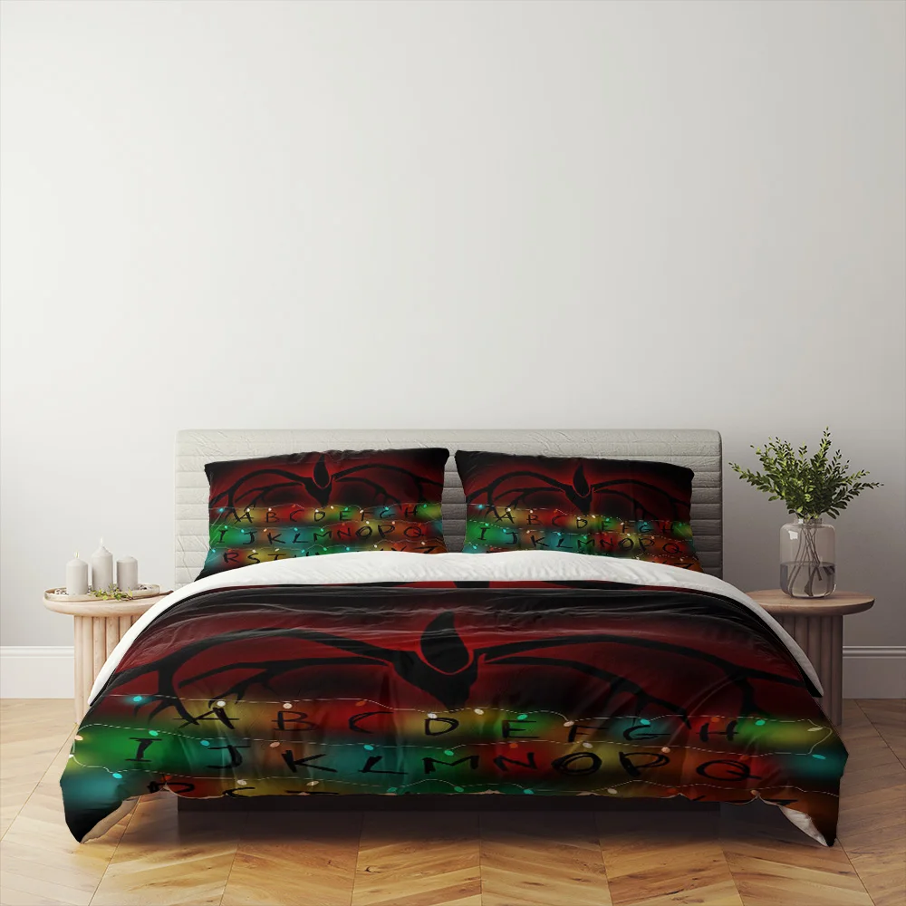 Strange Duvet Cover Set King Queen Double Full Twin Single Bed Linen Set
