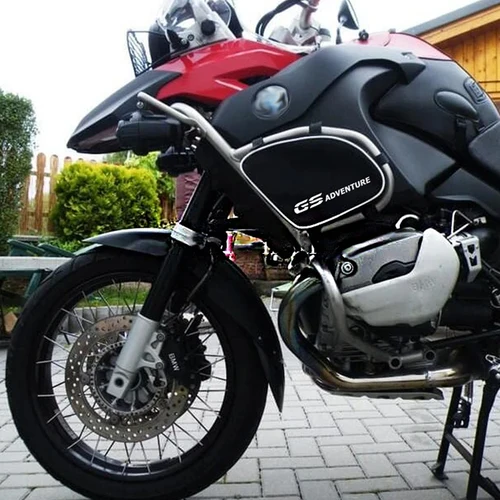 1 par de bolsas de barra de choque para BMW R1200GS R 1200 GS Adventure 2005 ~ 2012 2011 2006 2007 2008 2010 2009 bolsas impermeables con marco de parachoques