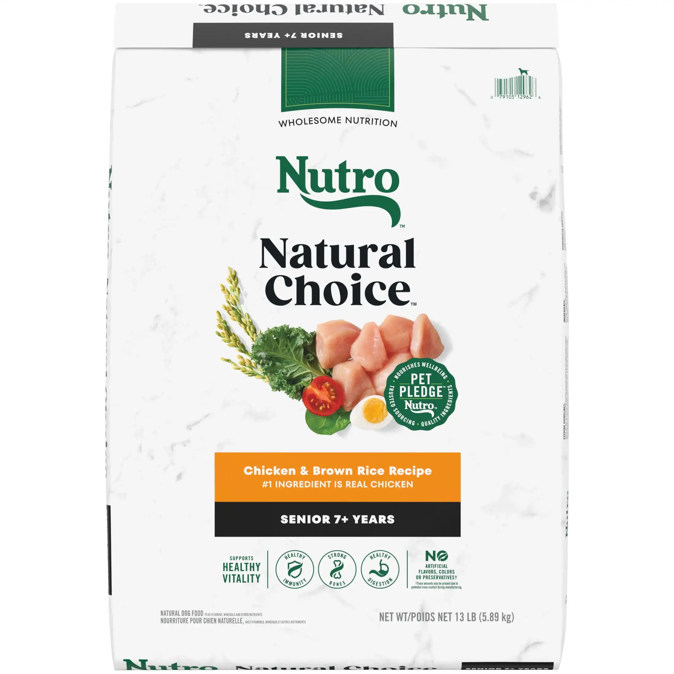 

Nutro Natural Choice Старший сухой корм для собак, рецепт курицы и коричневого риса, 13 фунтов