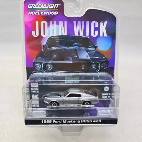 Greenlight 1:64 1969 Ford Mustang 429 Legering Metall Gjuten Bilar Modell Leksaksfordon För Barn Pojkleksaker Present 8 best sales Grönt ljus Mustang - №8