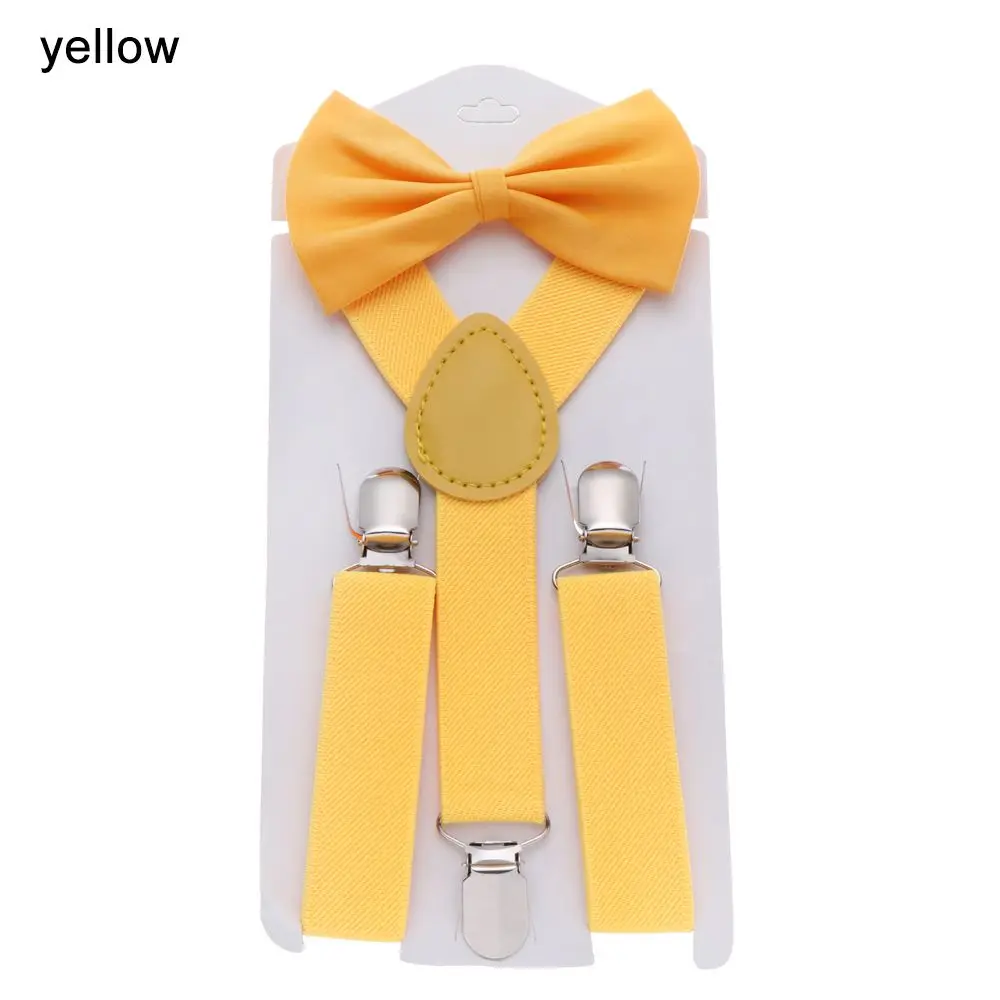 Children's Adjustable Suspenders with Bow Tie