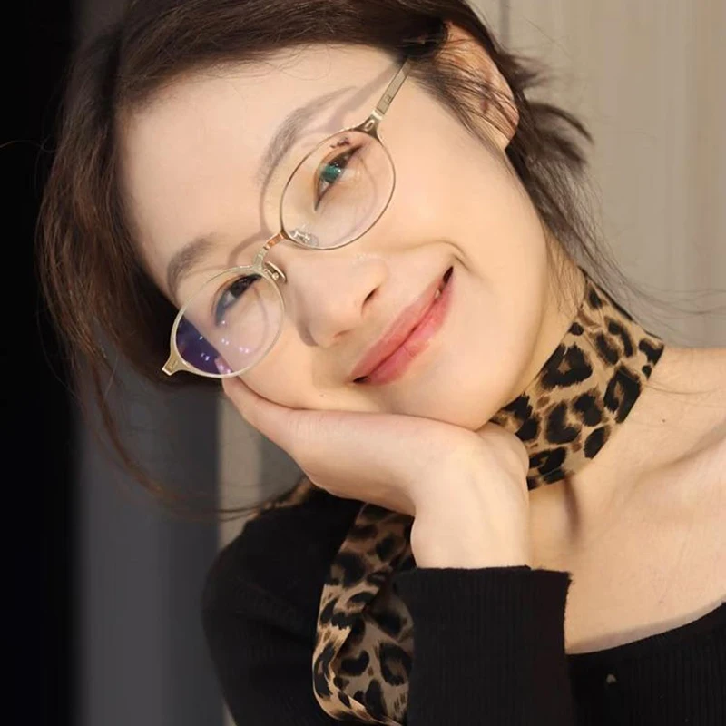 New Arrival Metal Frame Oval Computer Glasses Women Men Anti Blue Light Glasses Eyewear Blocking Optical Spectacle Eyeglasses view 5
